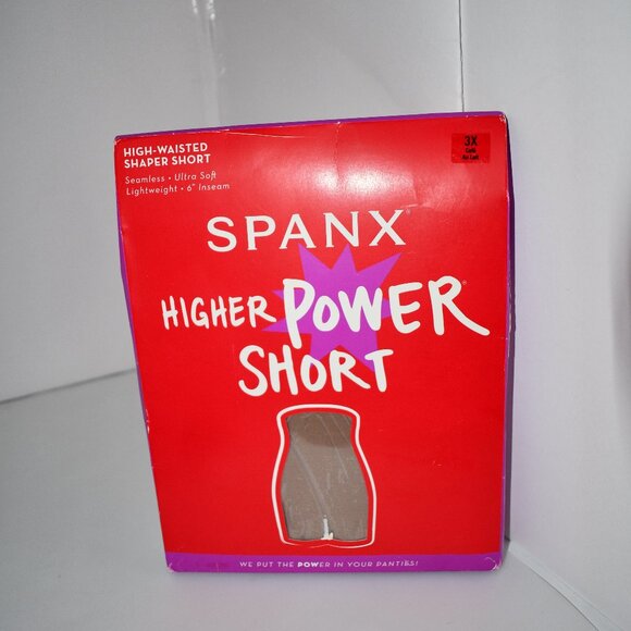 SPANX Higher Power Shorts High-Rise Waist Shapewear in Cafe Size: 3X 2745 NWT - Picture 1 of 4